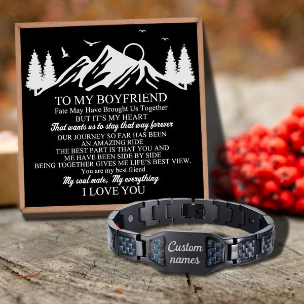Bracelets For Lovers To My Boyfriend - You Are My Everything Customized Name Bracelet GiveMe-Gifts