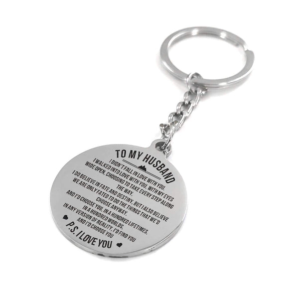Keychains To My Husband - I Choose You Personalized Keychain GiveMe-Gifts