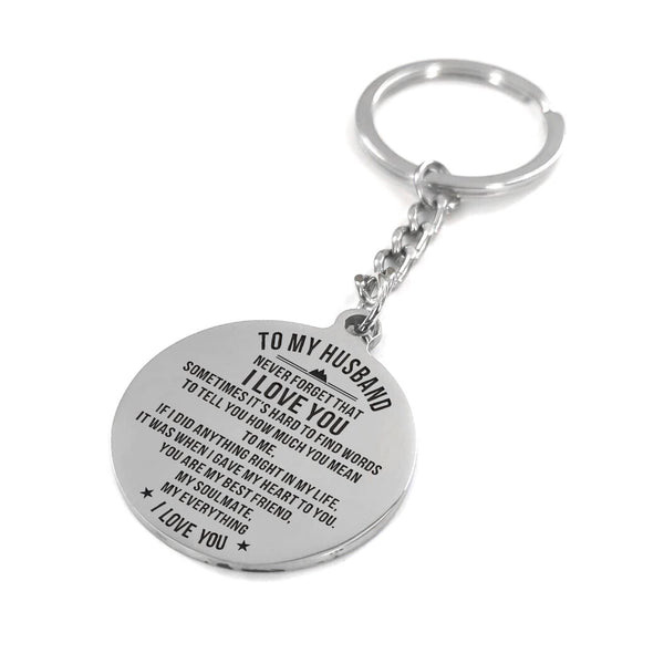 Keychains To My Husband - My Everything I Love You Personalized Keychain GiveMe-Gifts
