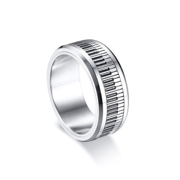 Rings Piano Keyboard Spinner Ring 7 GiveMe-Gifts