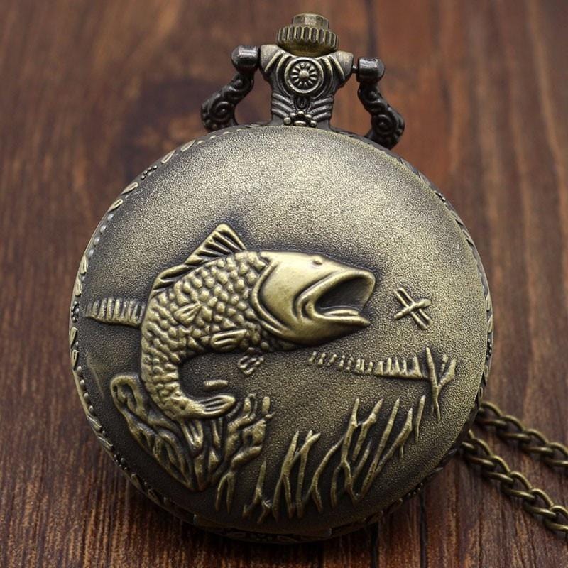 Antique Pocket Watches Bass Fish Vintage Pocket Watch GiveMe-Gifts