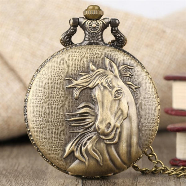 Pocket Watches Bronze Elegant Horse Antique Pocket Watch GiveMe-Gifts