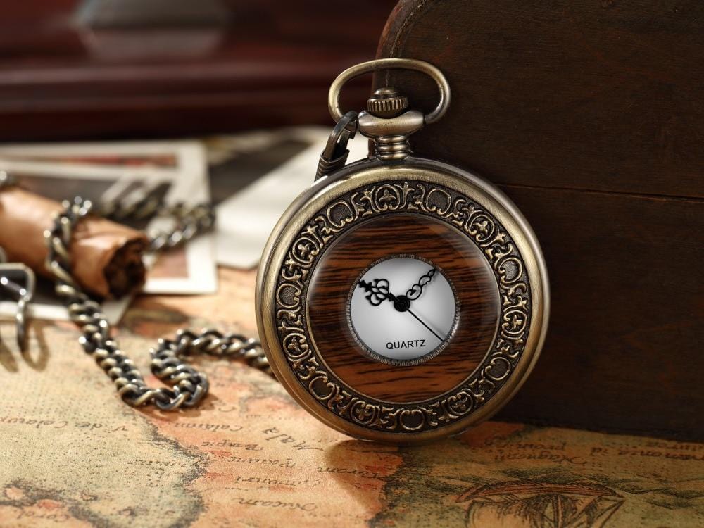 Antique Pocket Watches Solid Wood Hollow Vintage Pocket Watch GiveMe-Gifts