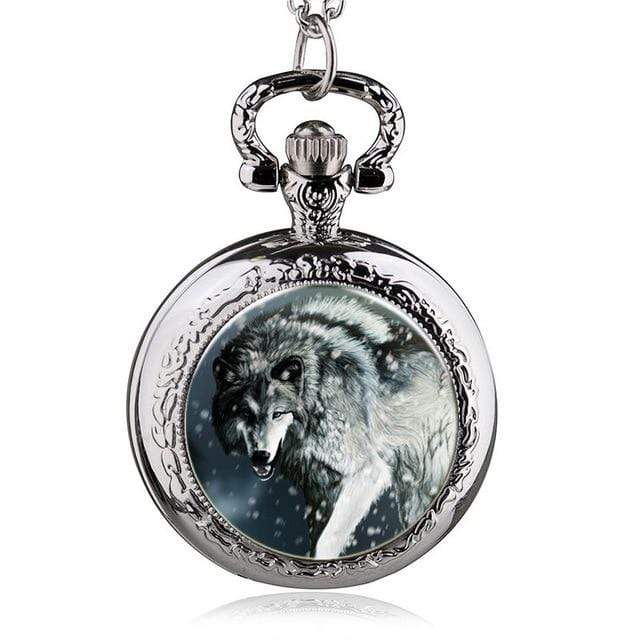 Pocket Watches Timber Wolf Silver Vintage Pocket Watch TW3 GiveMe-Gifts