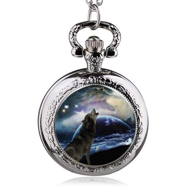 Pocket Watches Timber Wolf Silver Vintage Pocket Watch TW6 GiveMe-Gifts