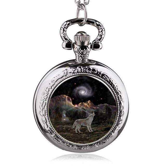 Pocket Watches Timber Wolf Silver Vintage Pocket Watch TW7 GiveMe-Gifts
