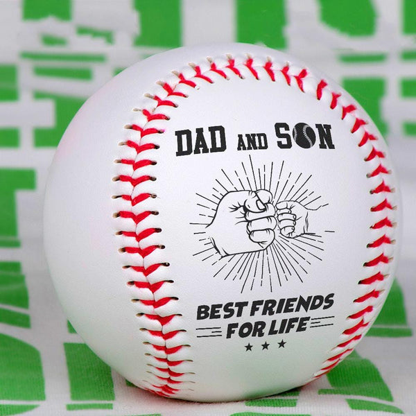 Baseball Dad And Son Best Friends For Life Personalized Baseball GiveMe-Gifts