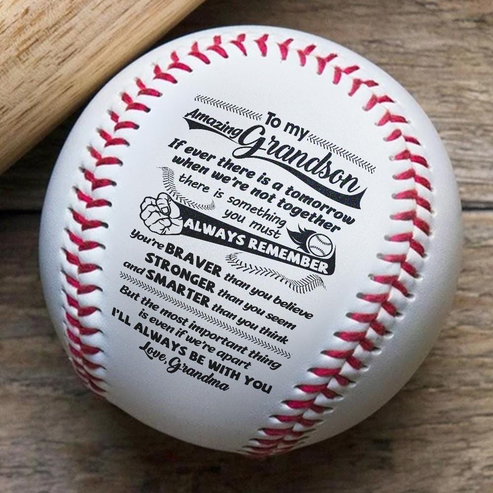Baseball Grandma To Grandson - Always Remember You Are Stronger Personalized Baseball GiveMe-Gifts