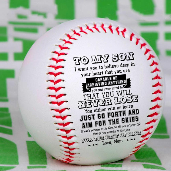 Baseball Mom To Son - You Will Never Lose Personalized Baseball GiveMe-Gifts