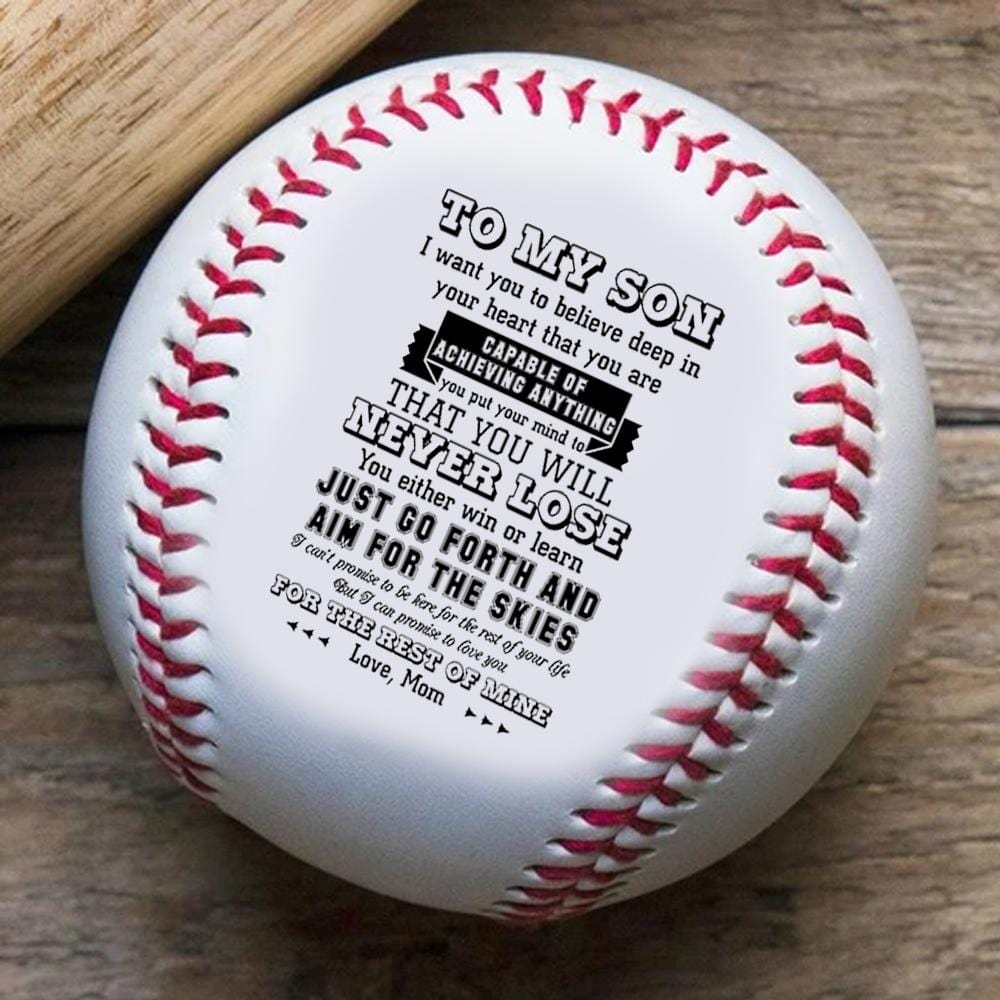 Baseball Mom To Son - You Will Never Lose Personalized Baseball GiveMe-Gifts