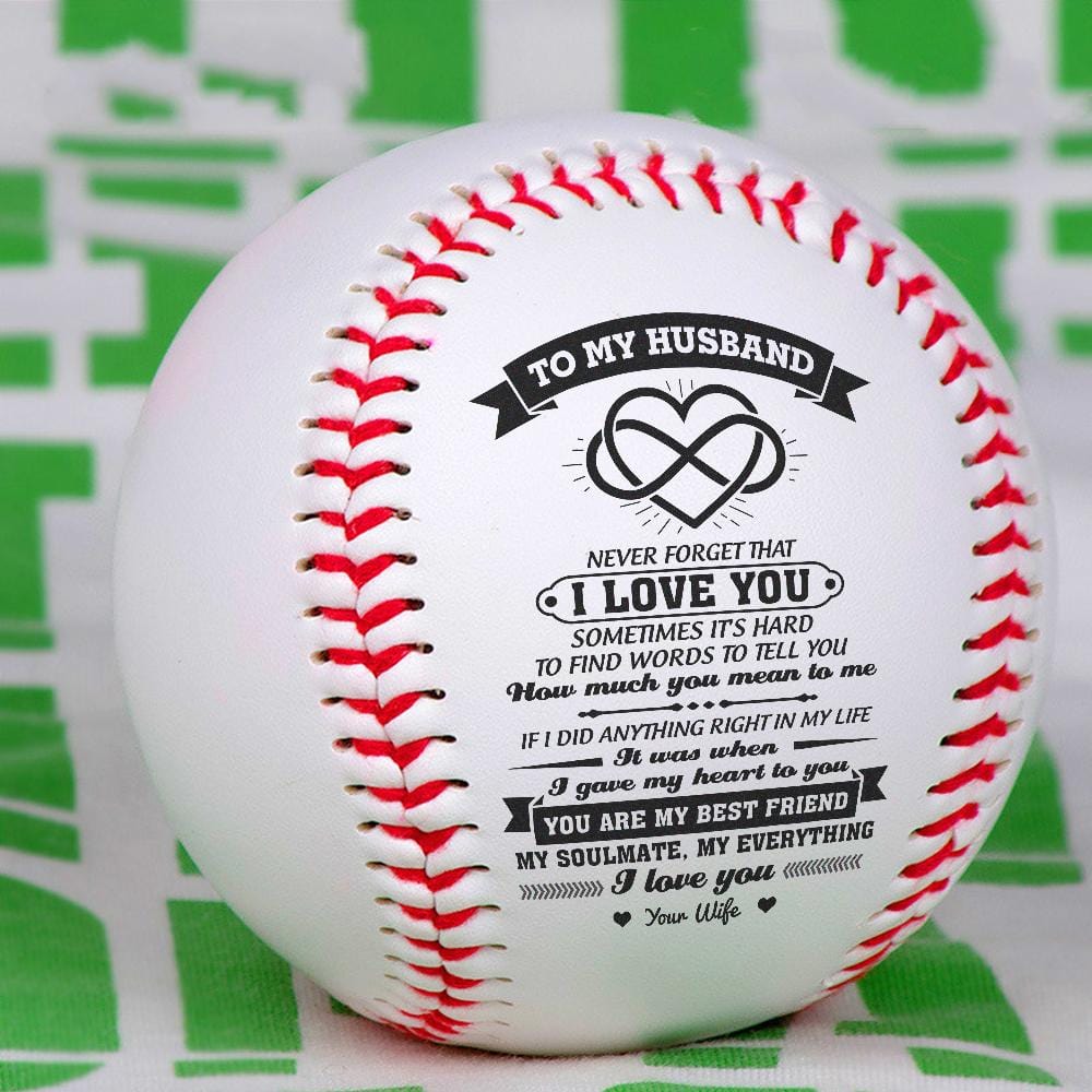 Baseball To My Husband - Never Forget That I Love You Personalized Baseball GiveMe-Gifts