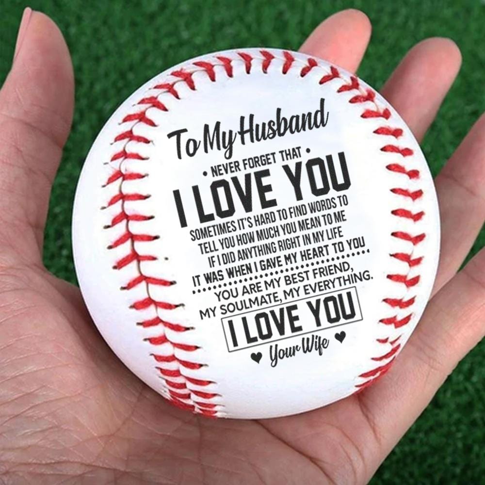 Baseball To My Husband - You Are My Everything Personalized Baseball GiveMe-Gifts