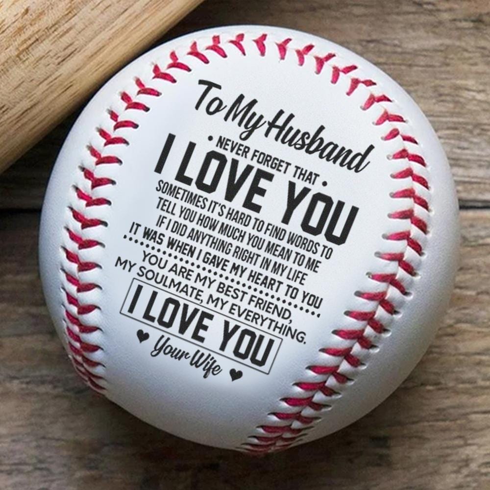 Baseball To My Husband - You Are My Everything Personalized Baseball GiveMe-Gifts