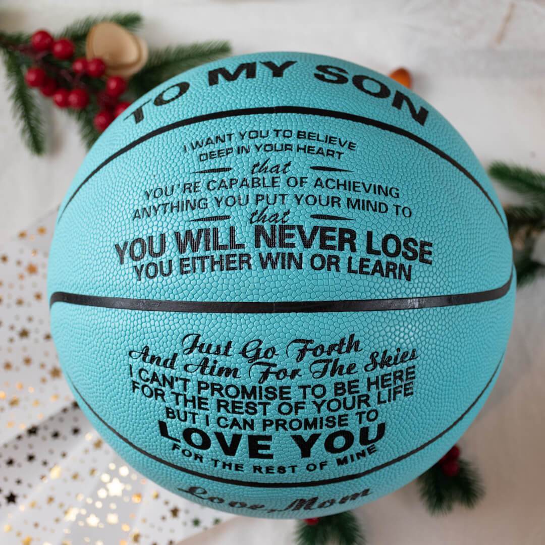 Basketball Mom To Son - You Will Never Lose Personalized Basketball GiveMe-Gifts