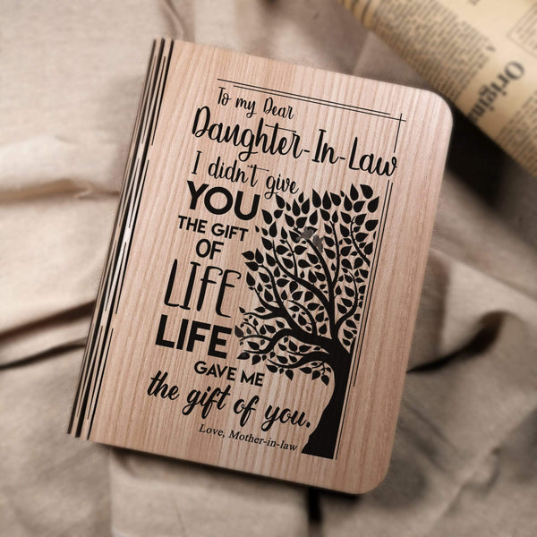 Book Lamp Mom To Daughter In Law - The Gift Of You LED Folding Book Light GiveMe-Gifts