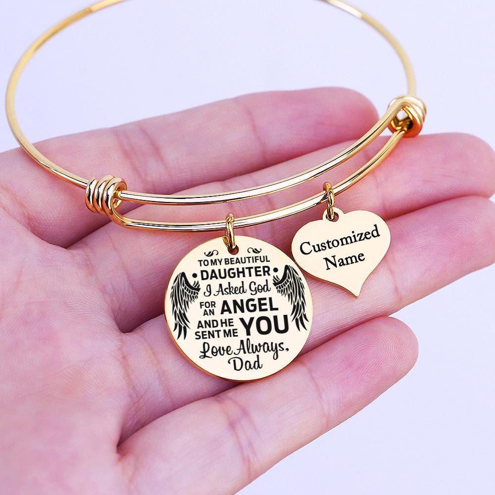 Bracelets Dad To Daughter - Love Always Customized Name Bracelet GiveMe-Gifts