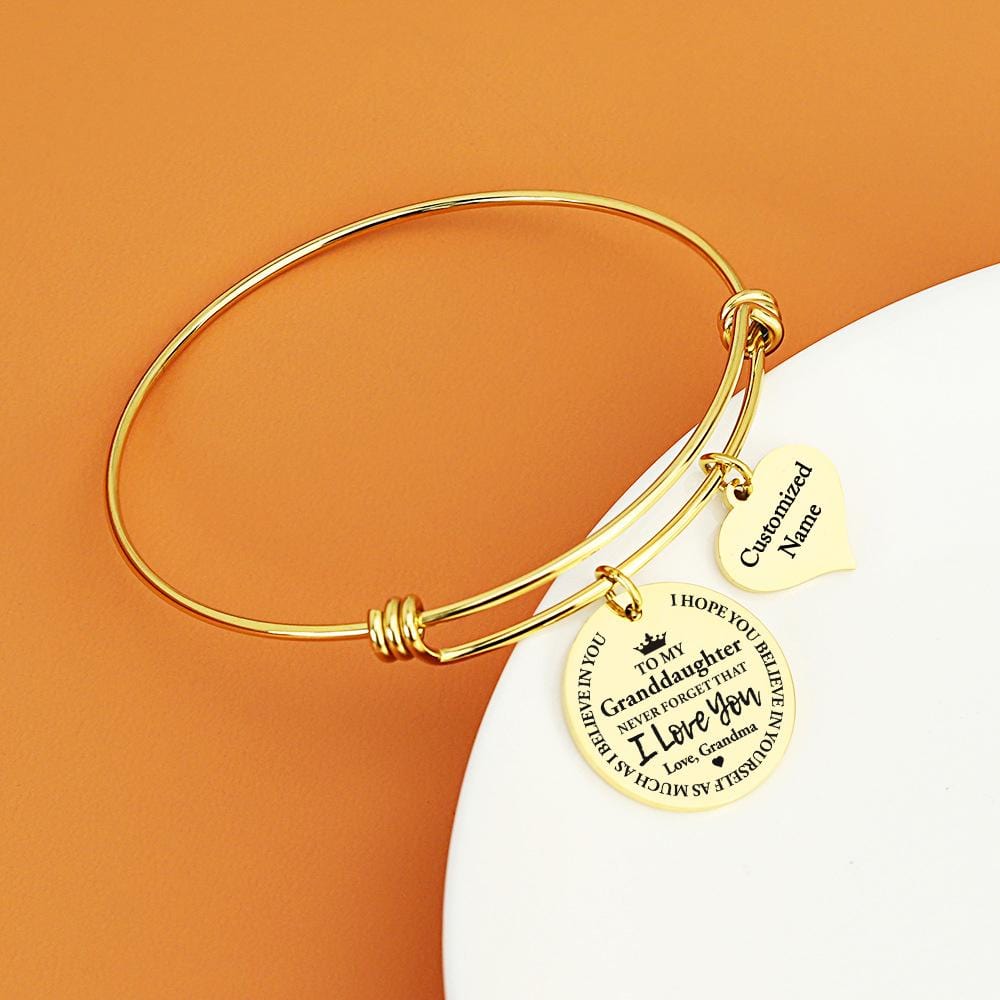 Bracelets Grandma To Granddaughter - I Love You Customized Name Bracelet GiveMe-Gifts