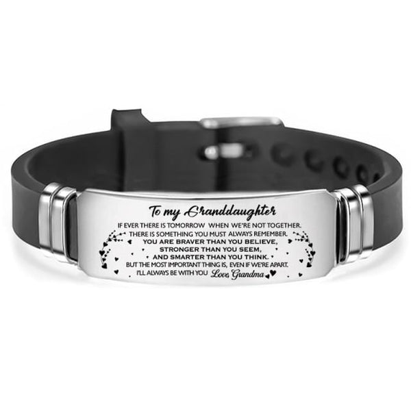 Bracelets Grandma To Granddaughter - I Will Always Be With You Engraved Bracelet GiveMe-Gifts