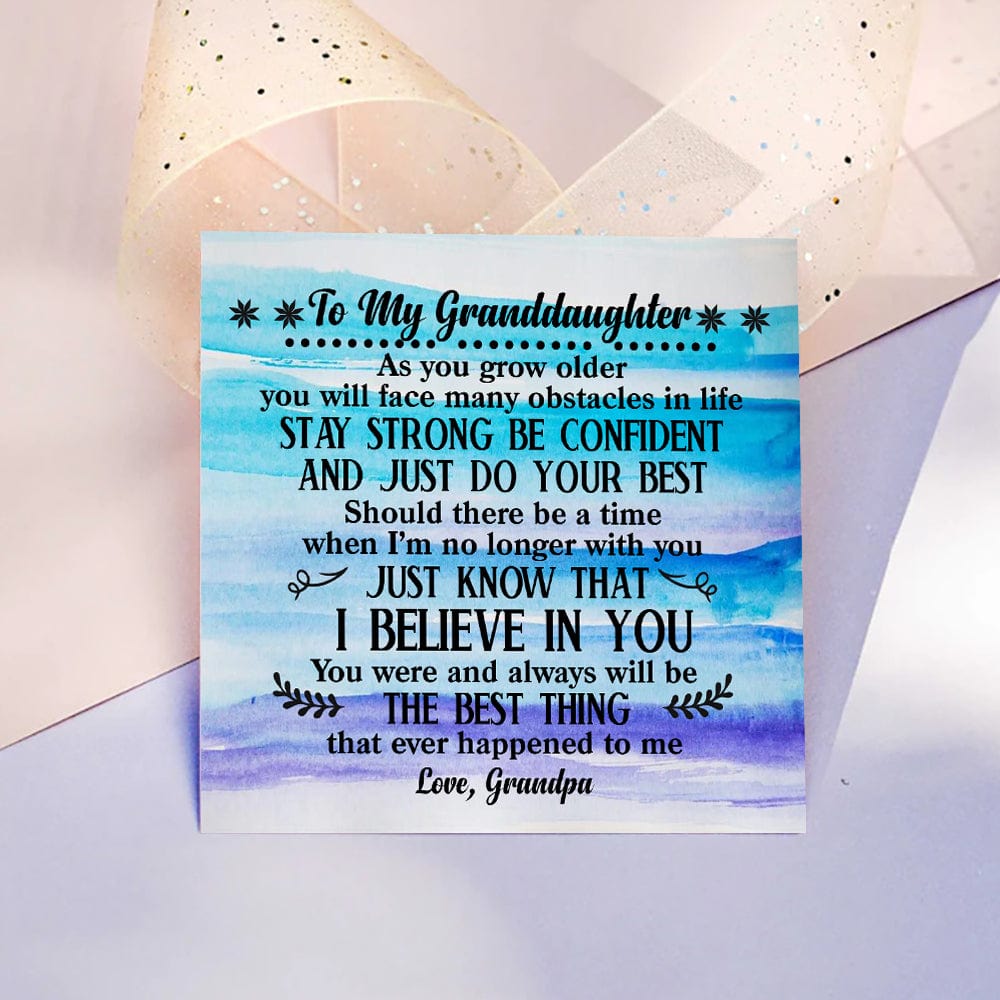 Bracelets For Granddaughter Grandpa To Granddaughter - I Believe In You Gemstones Chakra Bracelet GiveMe-Gifts