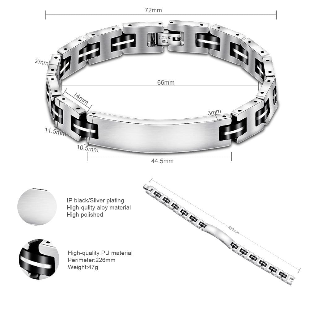 Bracelets For Grandson Grandma To Grandson - You Are Loved More Engraved Men's Bracelet GiveMe-Gifts