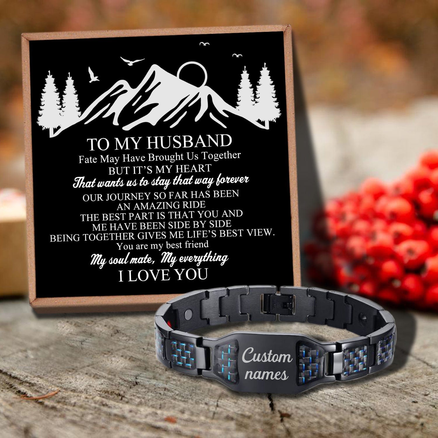 Bracelets For Husband To My Husband - You Are My Everything Customized Name Bracelet GiveMe-Gifts