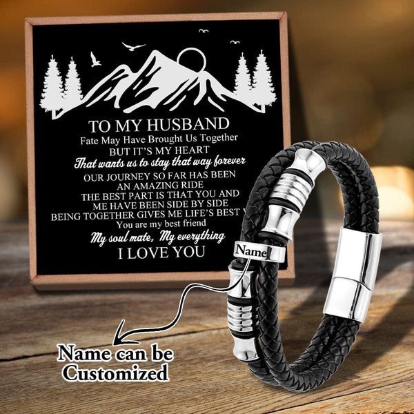 Bracelets For Husband To My Husband - You Are My Everything Personalized Name Bracelet GiveMe-Gifts