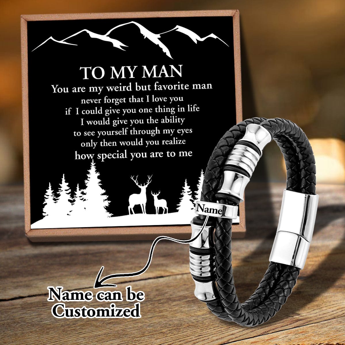 Bracelets For Husband To My Man - You Are Special To Me Personalized Name Bracelet GiveMe-Gifts