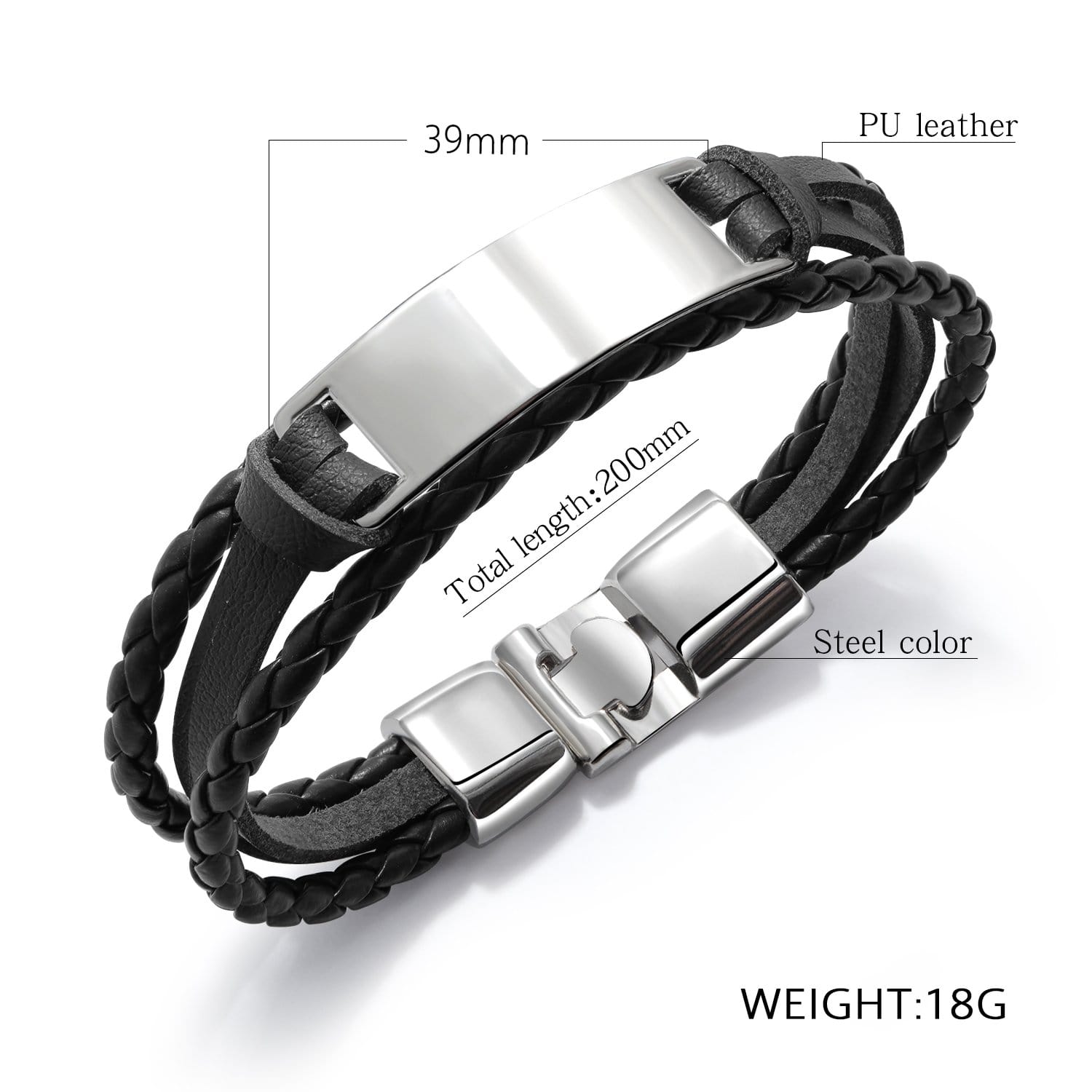 Bracelets To My Boyfriend - I Love You Leather Bracelet GiveMe-Gifts