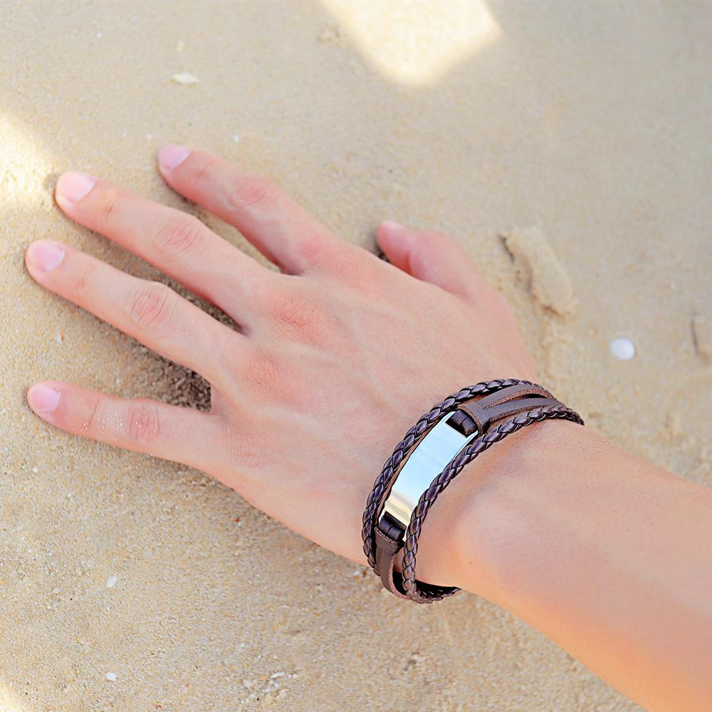Bracelets To My Girlfriend - I Love You Leather Bracelet GiveMe-Gifts