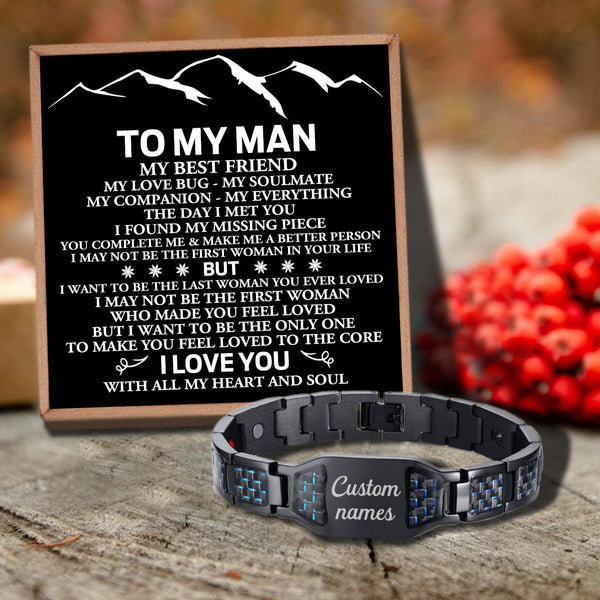 Bracelets For Lovers To My Man - I Love You Customized Name Bracelet GiveMe-Gifts