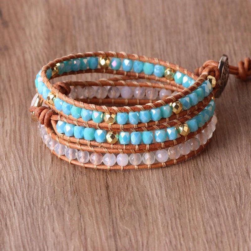 Bracelets For Mom Daughter To Mom - I Love You Mom Crystal Beaded Bracelet GiveMe-Gifts