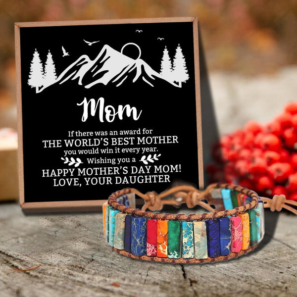 Bracelets For Mom To My Mom - Happy Mother's Day Gemstones Chakra Bracelet GiveMe-Gifts