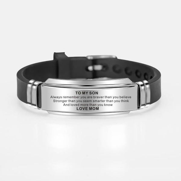 Bracelets Mom To Son - Always Remember You Are Loved More Engraved Bracelet GiveMe-Gifts