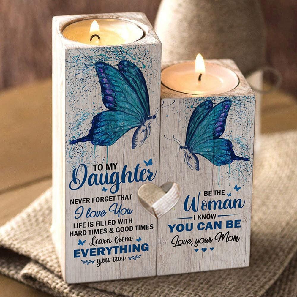 Candle Holders Mom To Daughter - I Know You Can be Wooden Candle Holders GiveMe-Gifts