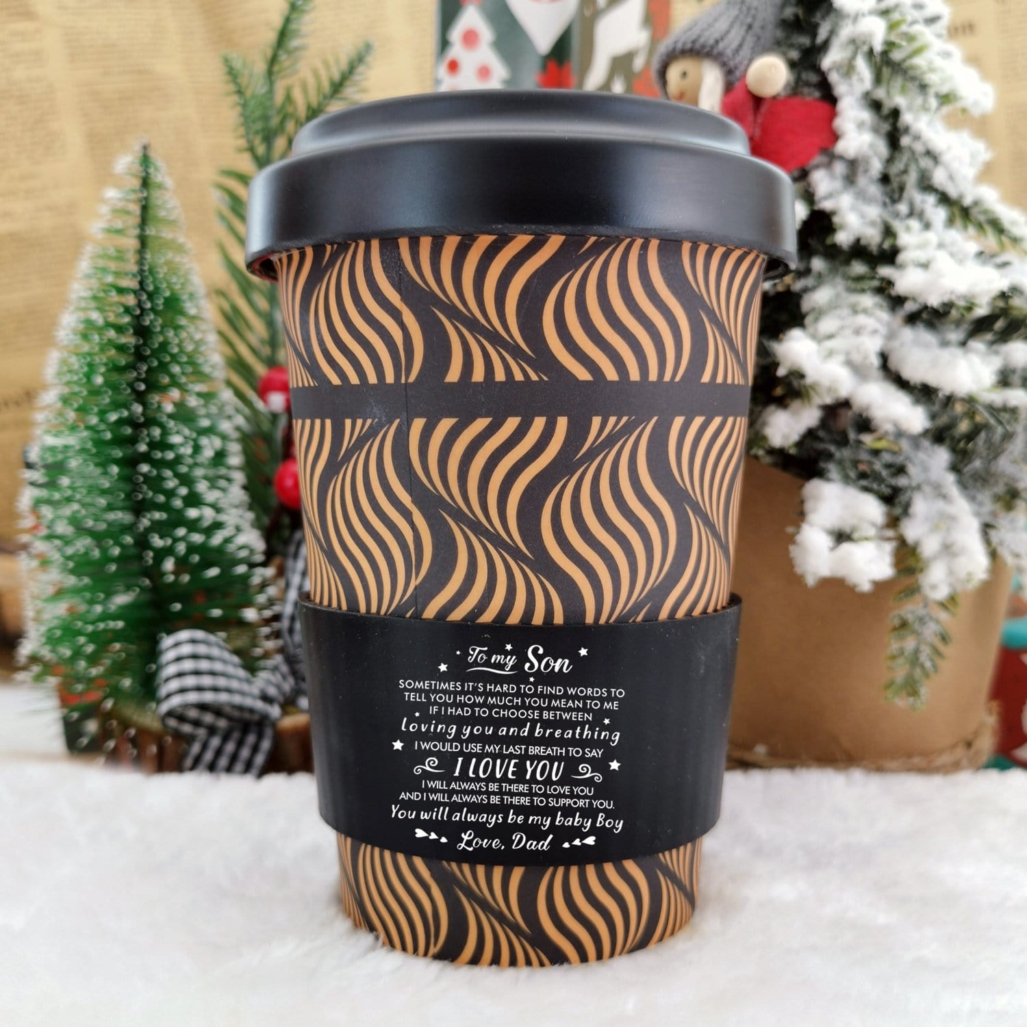 Coffee Cup & Mug Dad To Son - My Baby Boy Ecoffee Cup GiveMe-Gifts