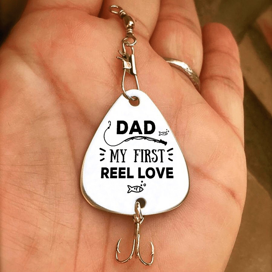Fishing Hook Daughter To Dad - My First Reel Love Customized Fishing Lure GiveMe-Gifts
