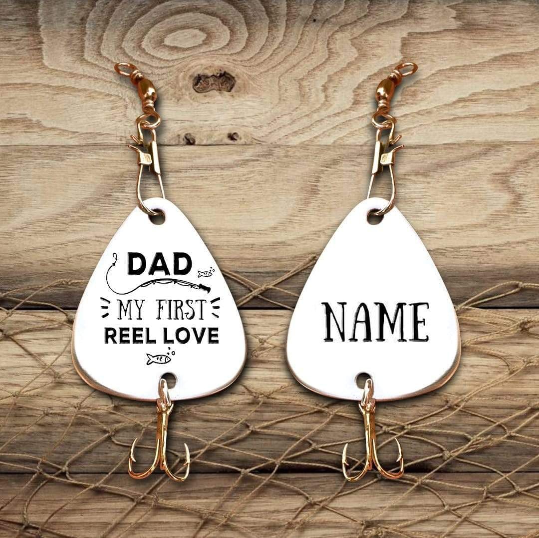 Fishing Hook Daughter To Dad - My First Reel Love Customized Fishing Lure GiveMe-Gifts