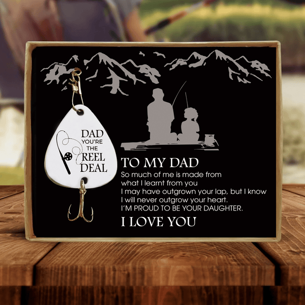 Fishing Hook Daughter To Dad - You Are The Reel Deal Customized Fishing Lure GiveMe-Gifts