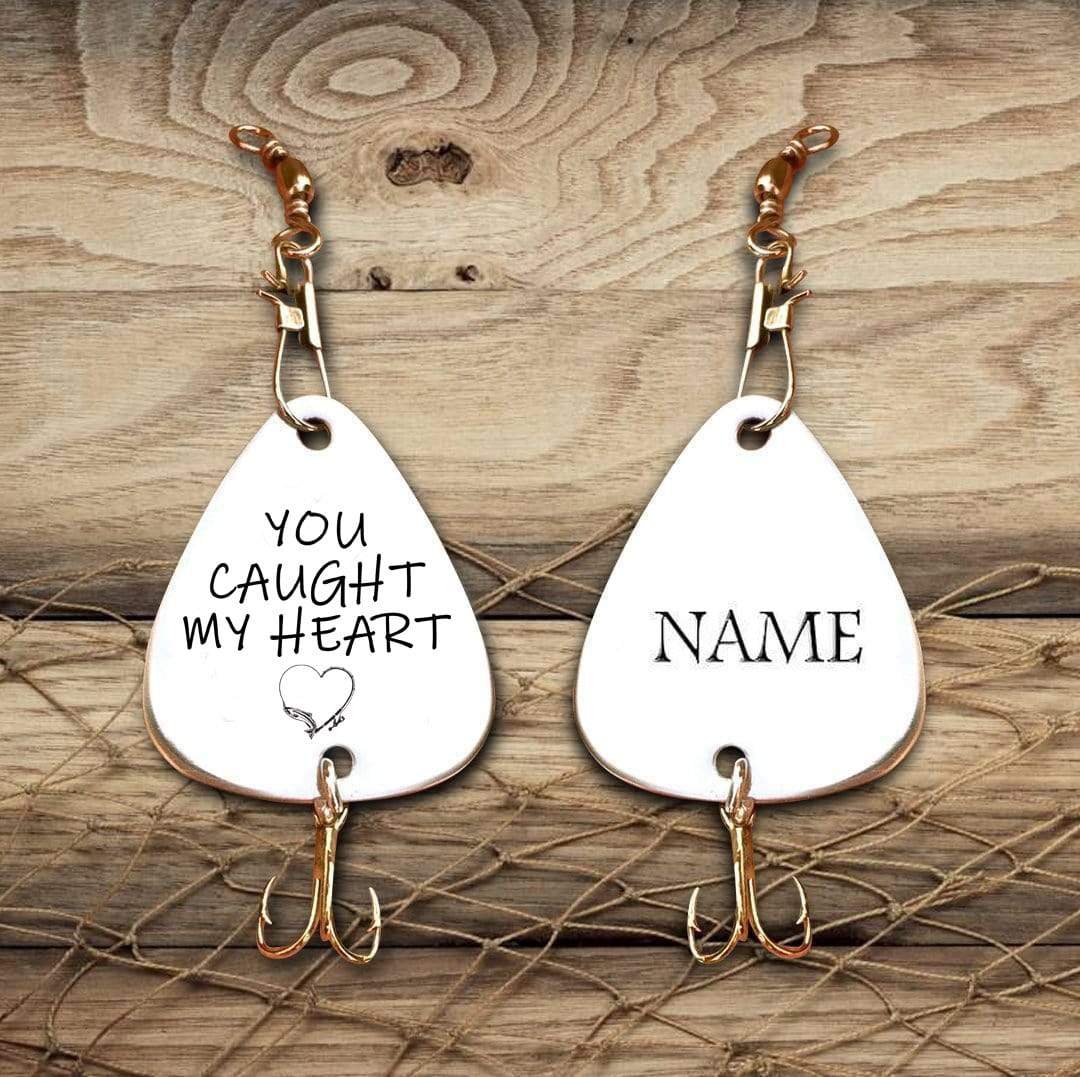 Fishing Hook Mom To Son - You Caught My Heart Customized Fishing Lure GiveMe-Gifts
