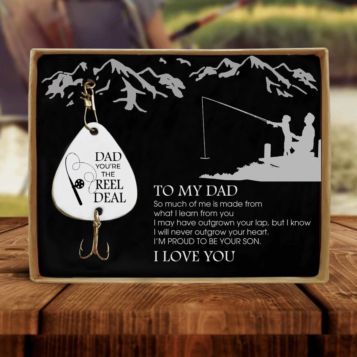 Fishing Hooks Son To Dad - You Are The Reel Deal Customized Fishing Lure GiveMe-Gifts