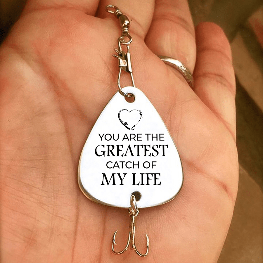 Fishing Hook To My Boyfriend - The Greatest Catch Of My Life Engraved Fishing Lure GiveMe-Gifts