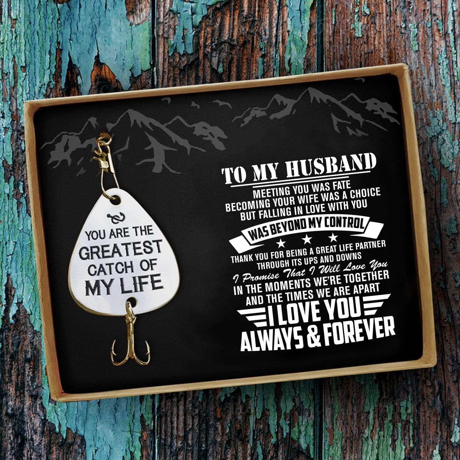 Fishing Hook To My Husband - I Love You Always And Forever Customized Fishing Lure GiveMe-Gifts