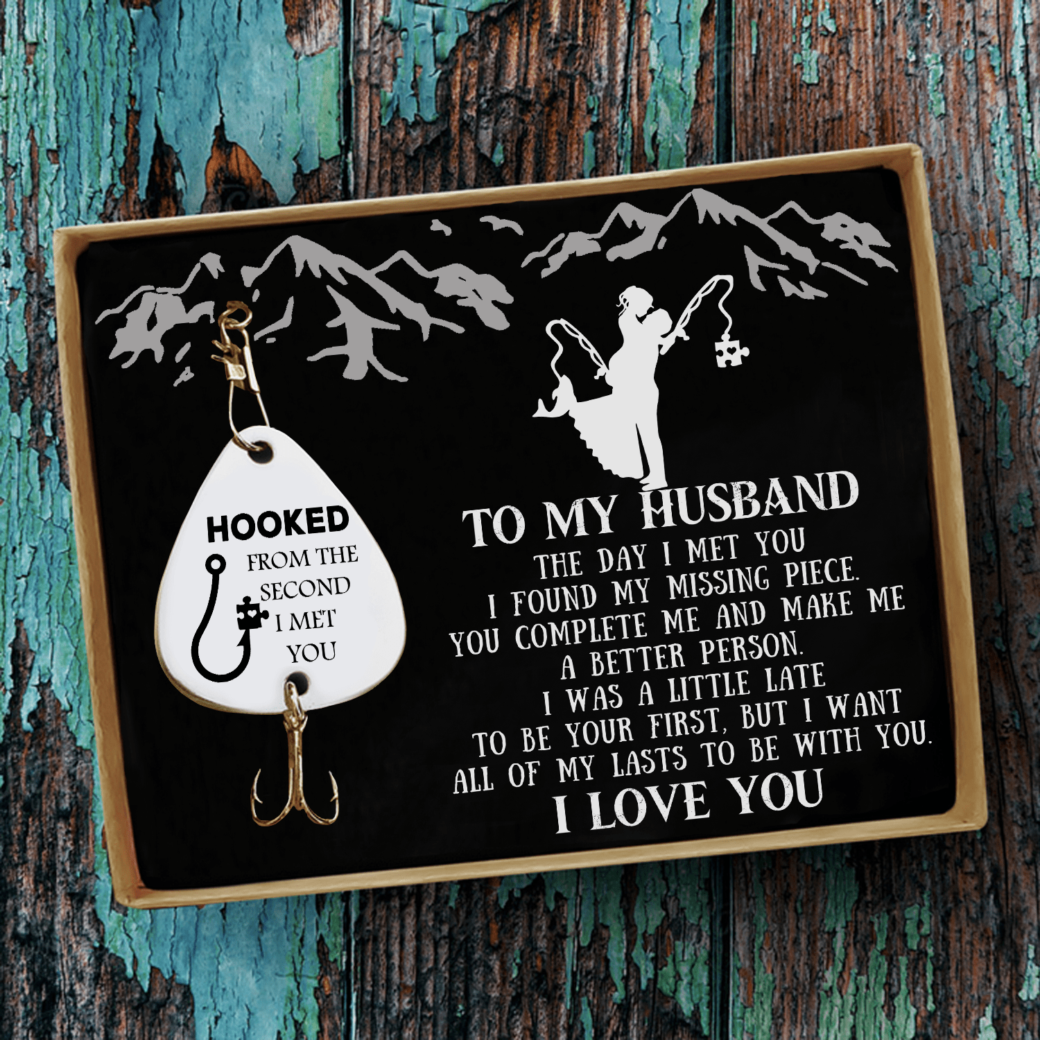 Fishing Hook To My Husband - The Day I Met You Customized Fishing Lure GiveMe-Gifts