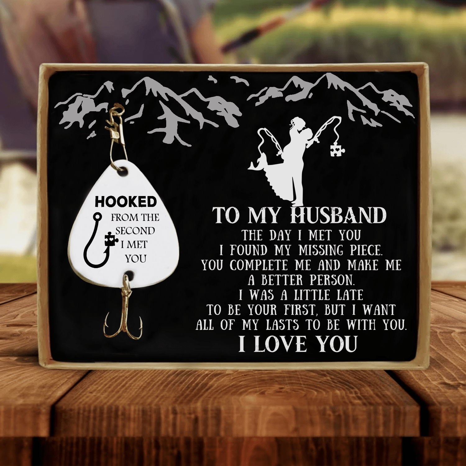 Fishing Hooks To My Husband - The Day I Met You Customized Fishing Lure GiveMe-Gifts