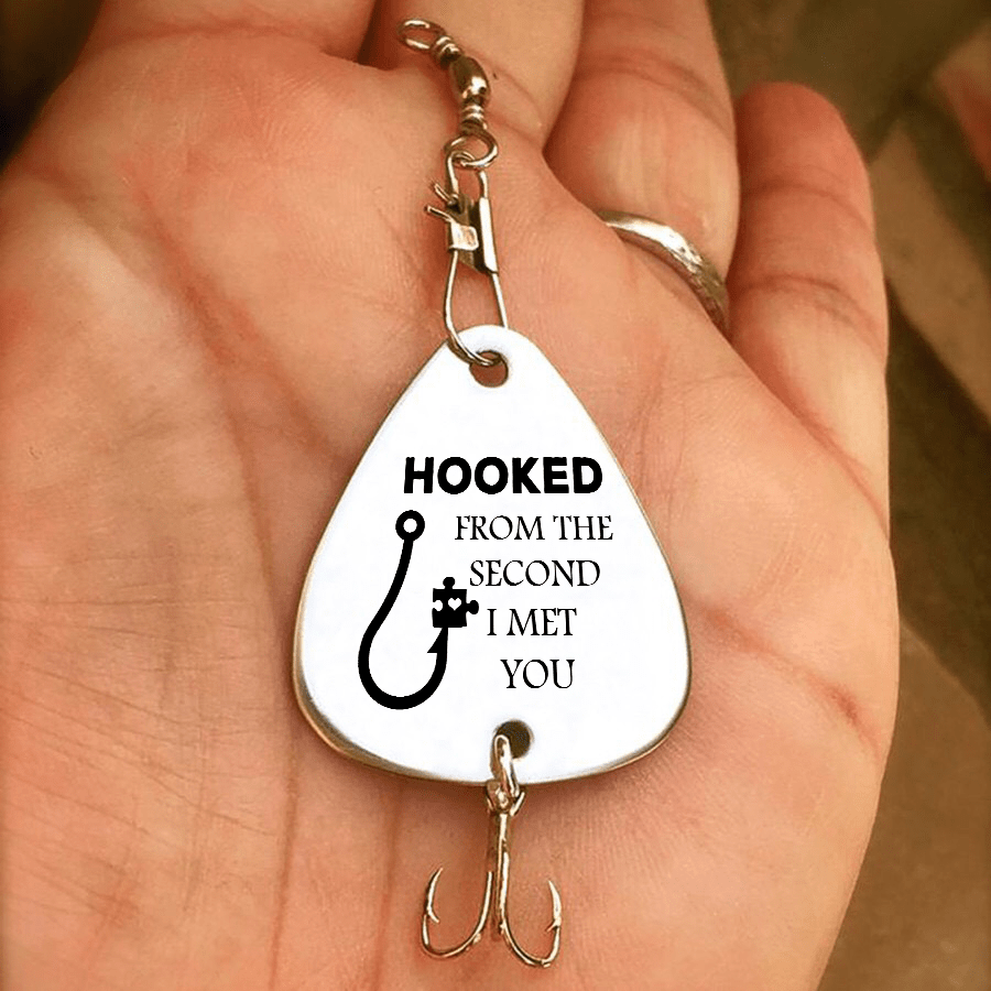Fishing Hook To My Man - Hooked From The Second I Met You Customized Fishing Lure GiveMe-Gifts