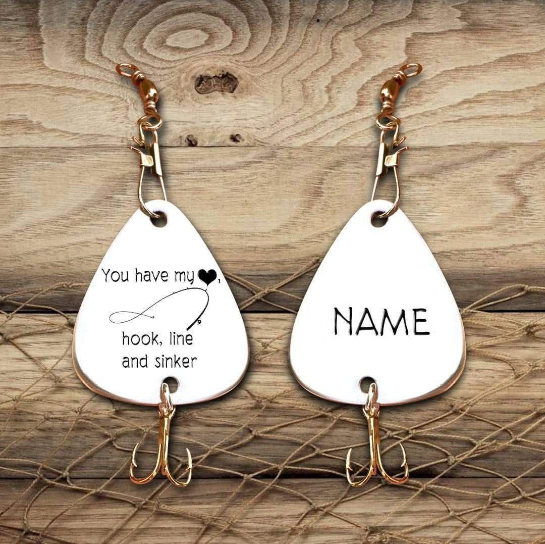 Fishing Hook To My Wife - You Have My Heart Customized Fishing Lure GiveMe-Gifts