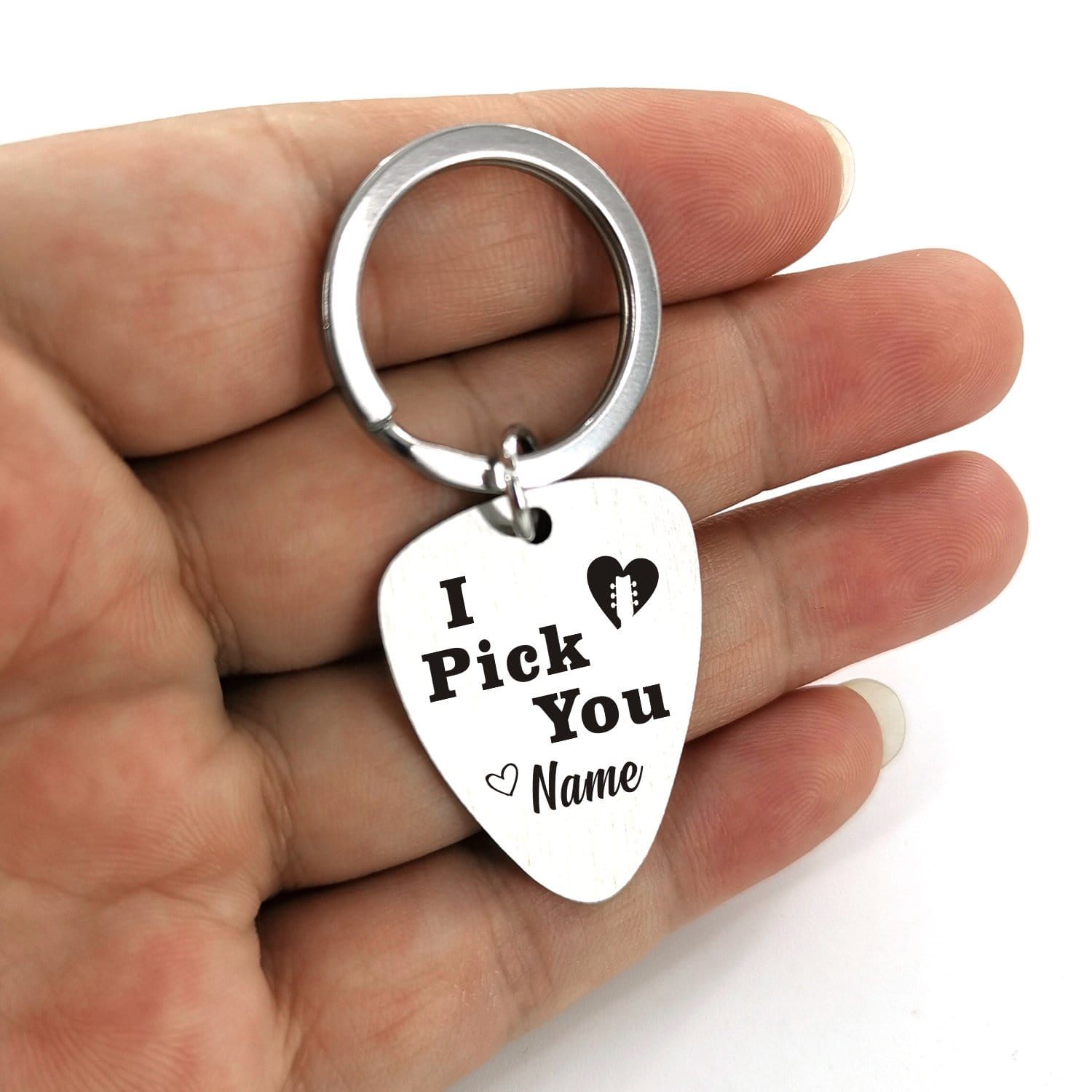Guitar Pick Keychains I Pick You - Customized Guitar Pick Keychain GiveMe-Gifts