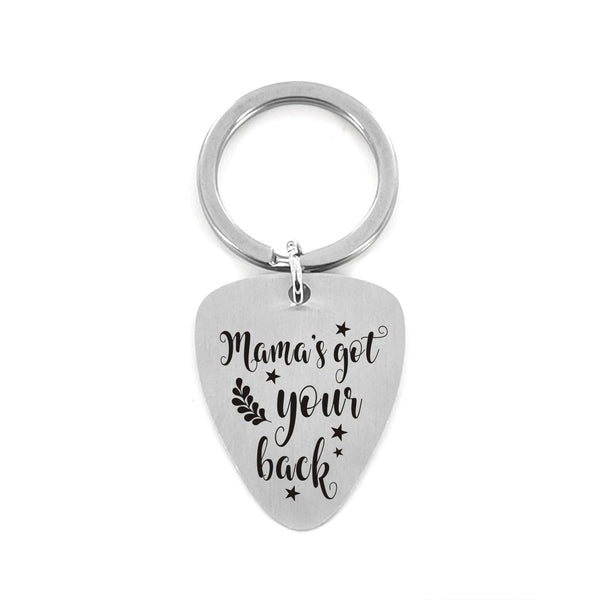 Guitar Pick Keychains Mama's Got Your Back - Customized Guitar Pick Keychain GiveMe-Gifts