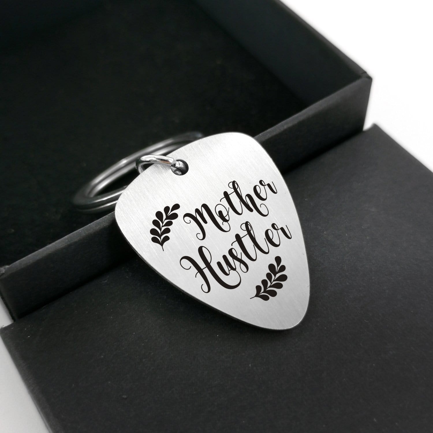 Guitar Pick Keychains Mother Hustler - Customized Guitar Pick Keychain GiveMe-Gifts