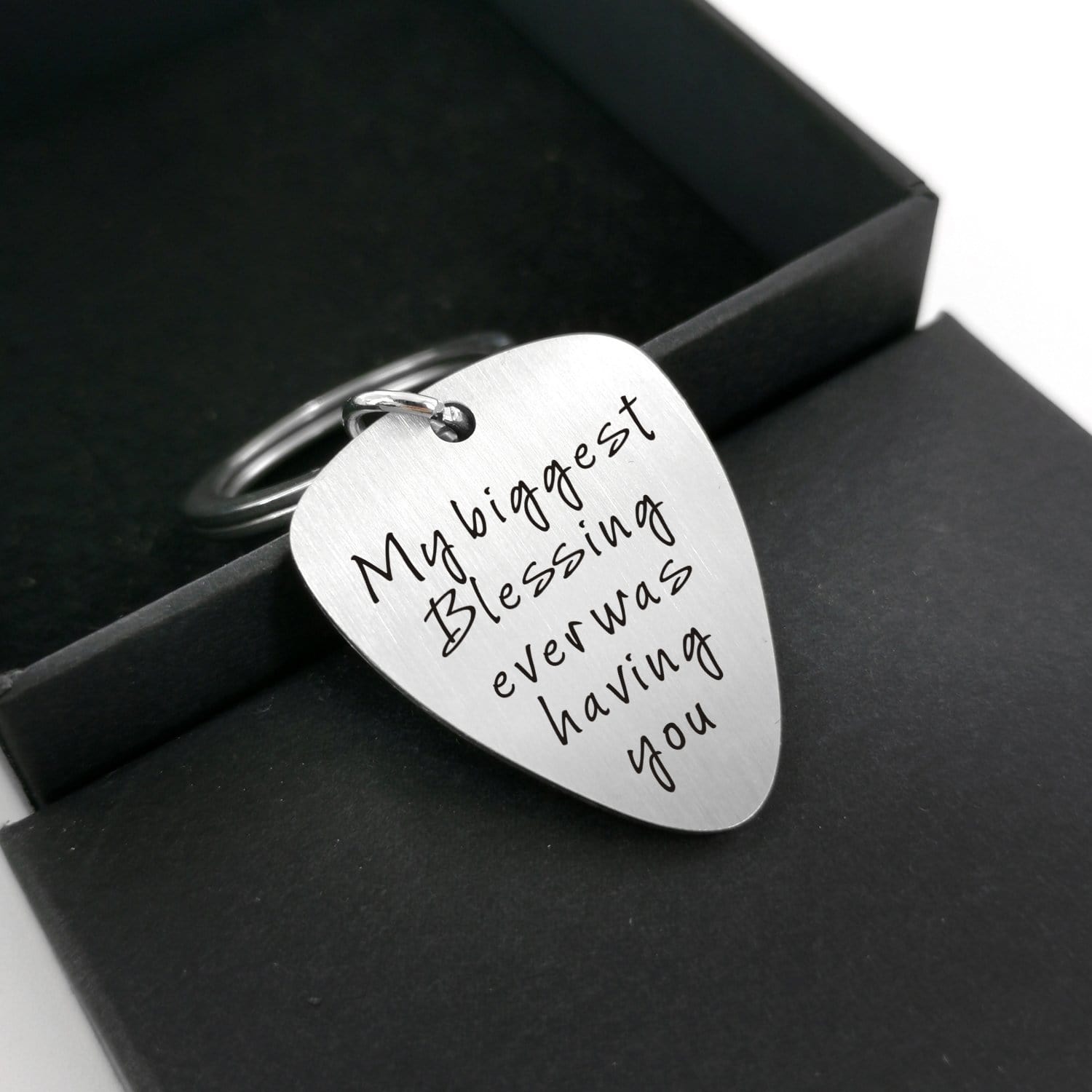 Guitar Pick Keychains My Biggest Blessing Ever - Customized Guitar Pick Keychain GiveMe-Gifts